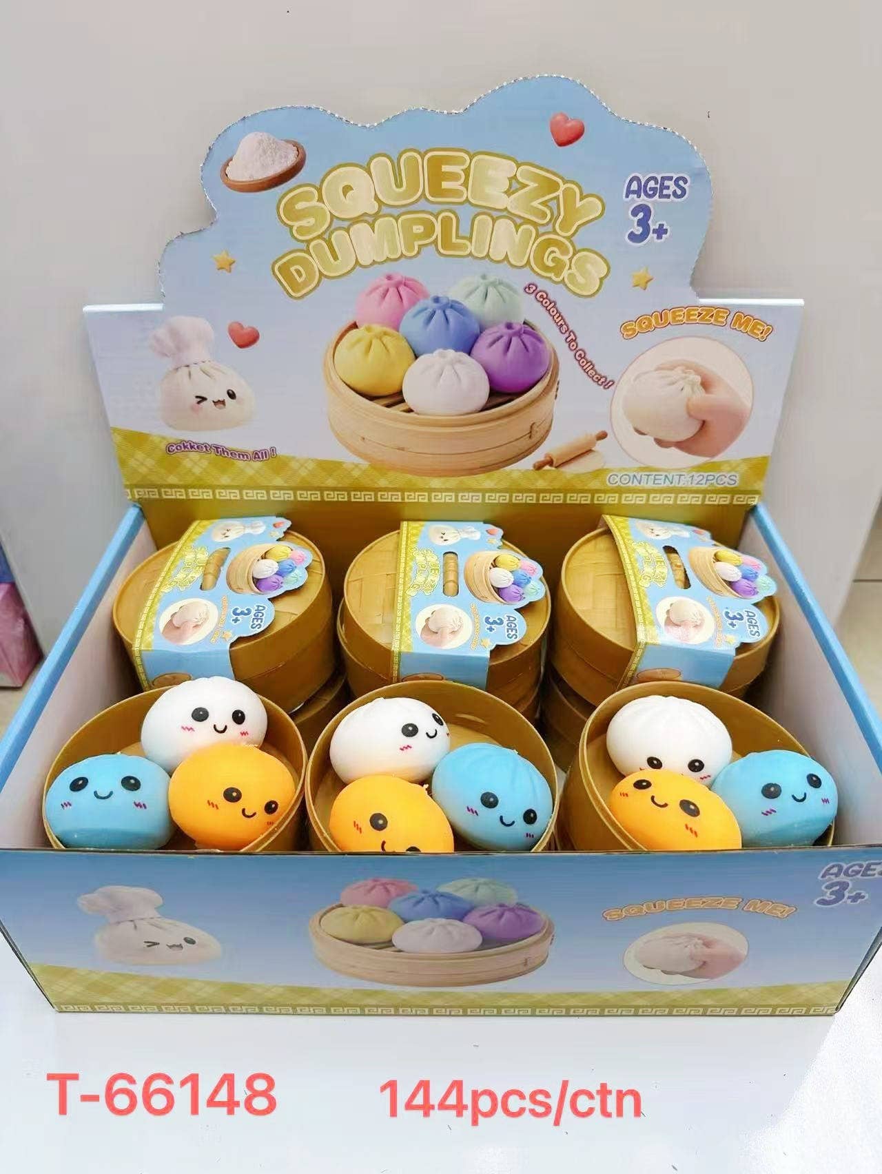 Dumpling Bun Squishy Fidget Toy for Stress Relief