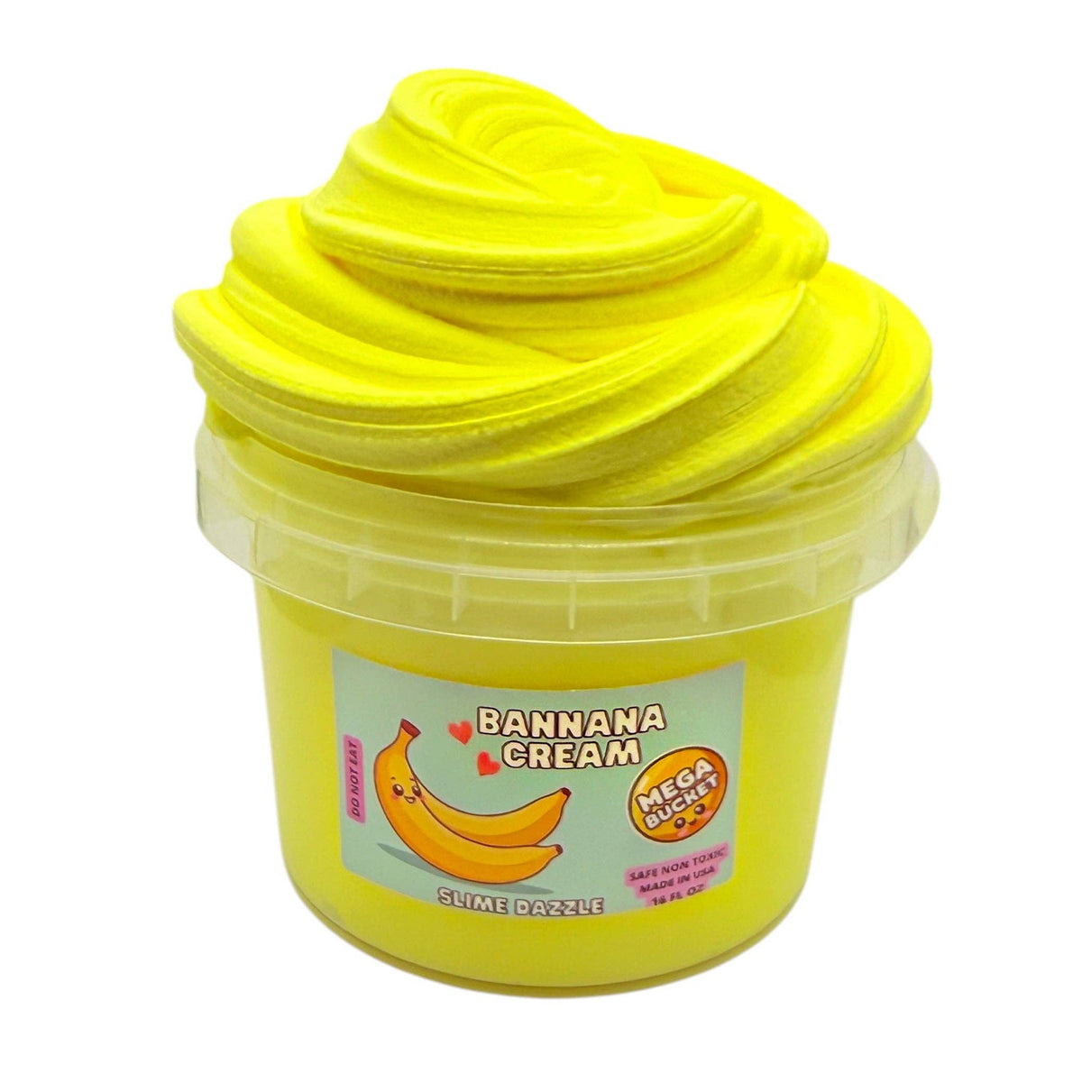 Mega Bucket Banana Butter Creamy Slime Scented Yellow