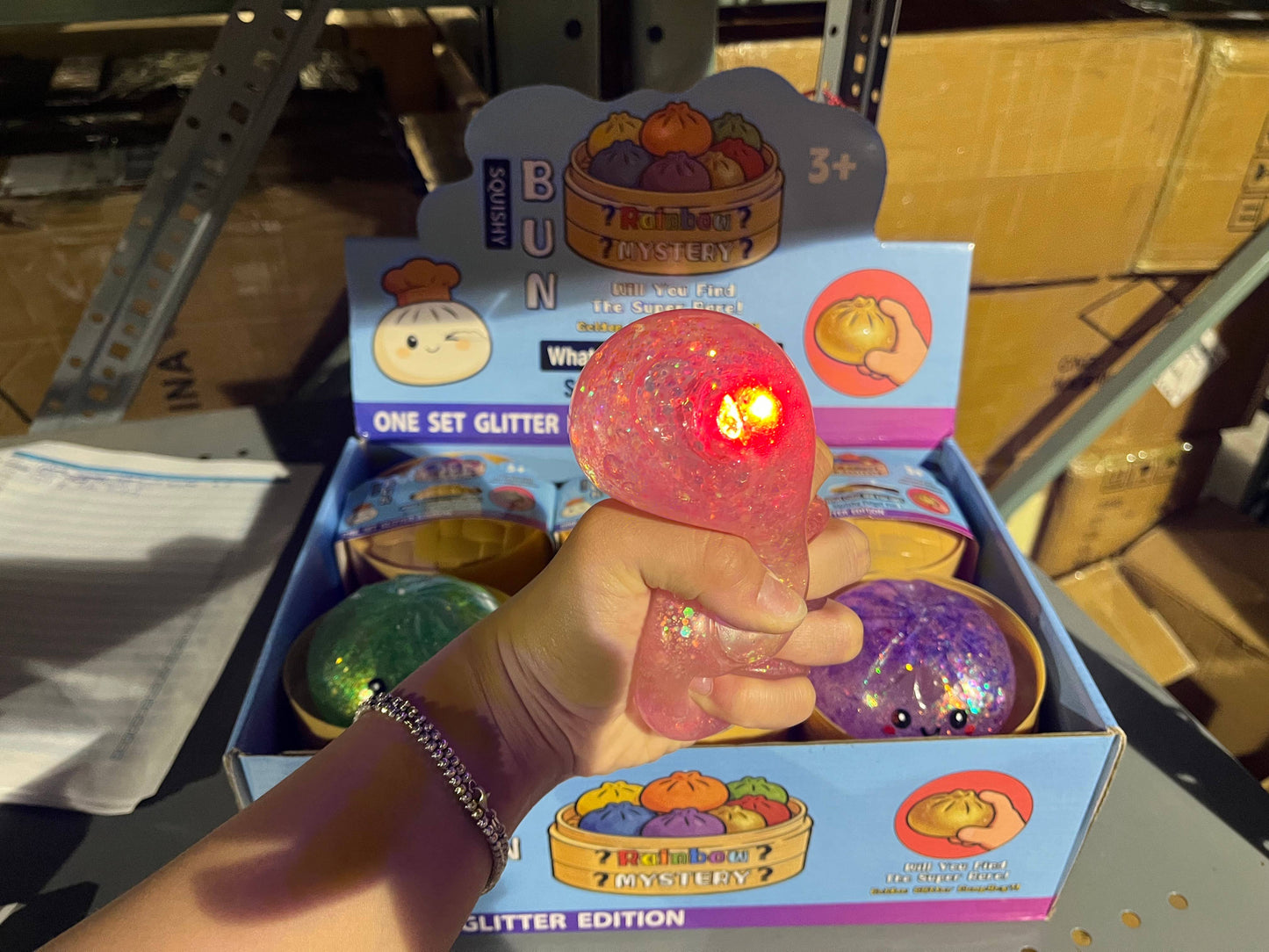 Glitter Light Up Gel Dumpling