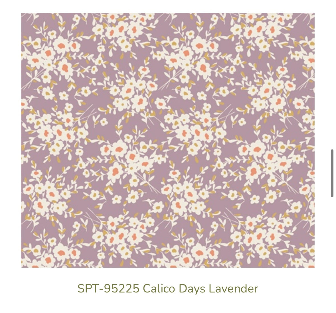 Art Gallery Fabrics – Calico Days Lavender (SPT-95225) – Floral Premium Cotton Fabric