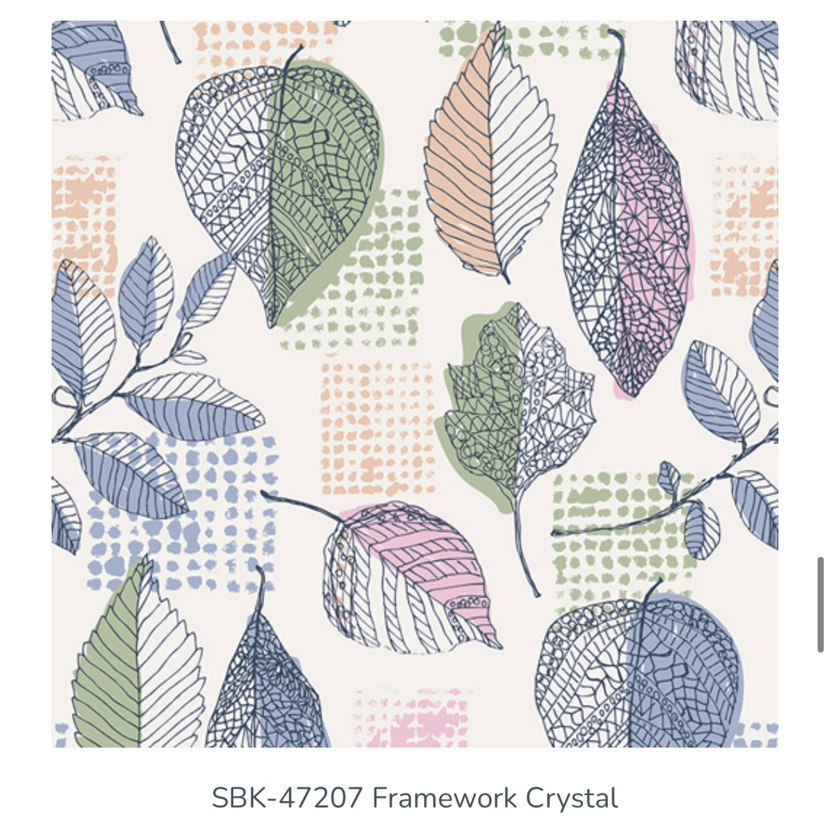 Framework Crystal SBK-47207 by Sharon Holland for Art Gallery Fabrics | Fabric by the 1/2 Yard