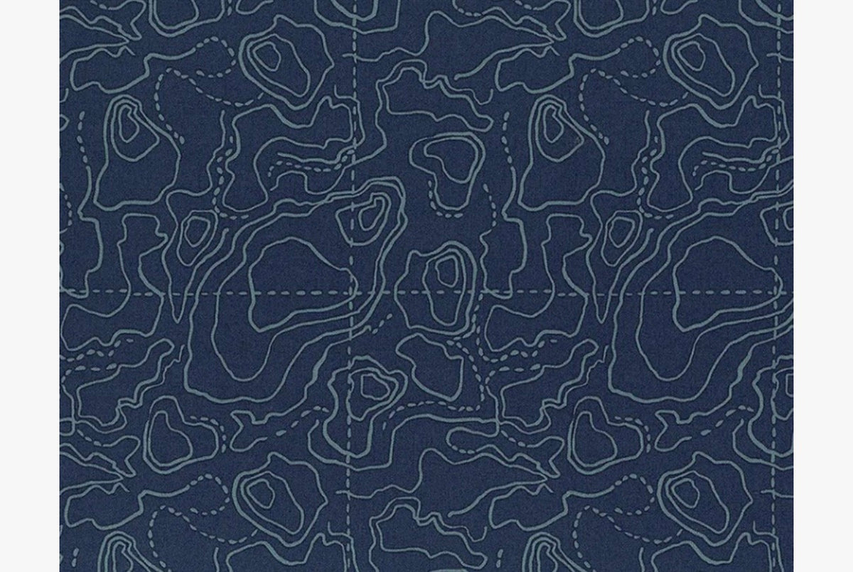 Wildwood Wander – Topographic – C12434-NAVY – Navy – Katherine Lenius