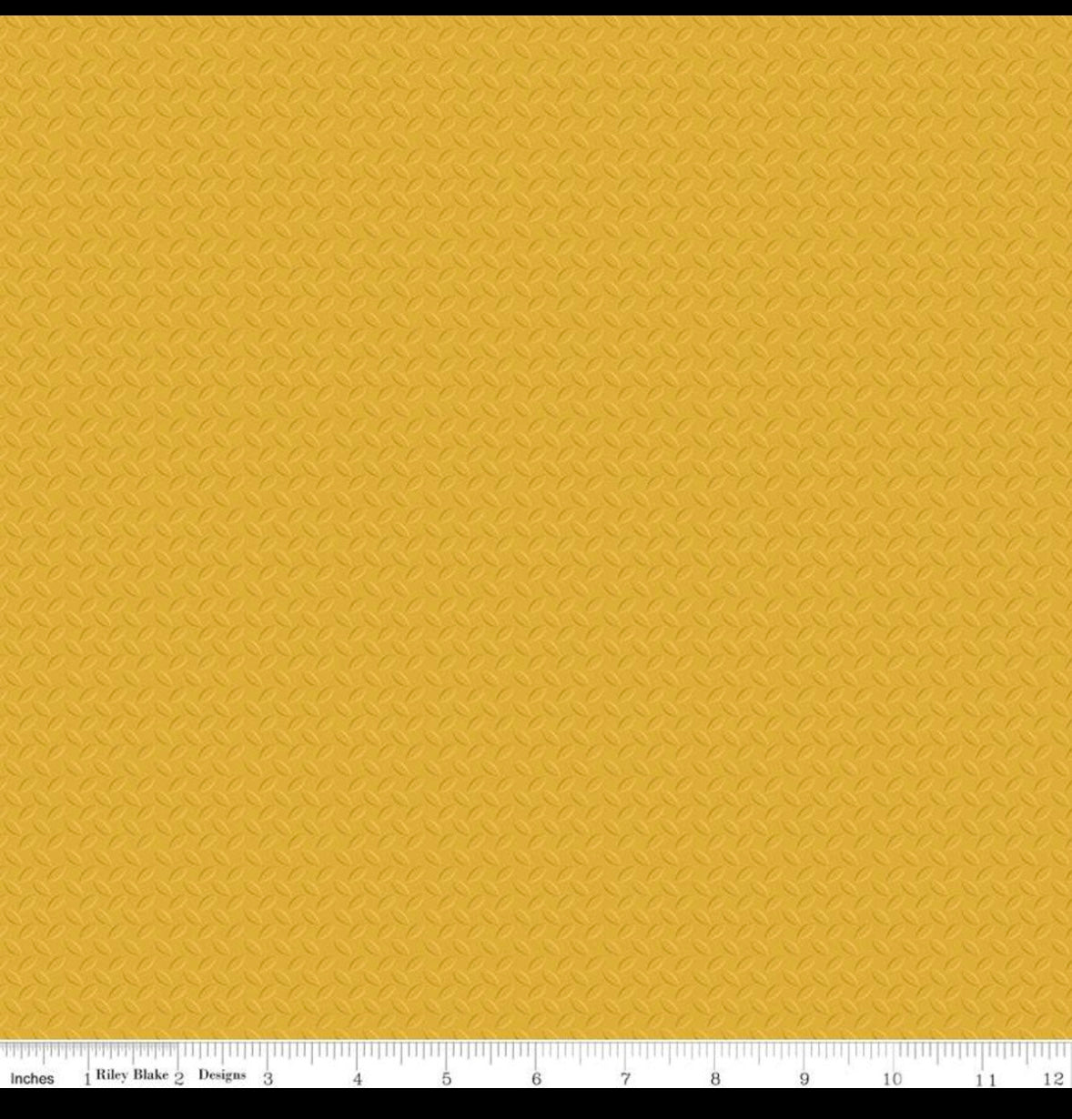 Riley Blake Yellow Steel Plate Texture Cotton Fabric by the Half Yard