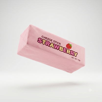 Butter Stick Squishy Fidget Toy for Stress ReliefStrawberry Stick