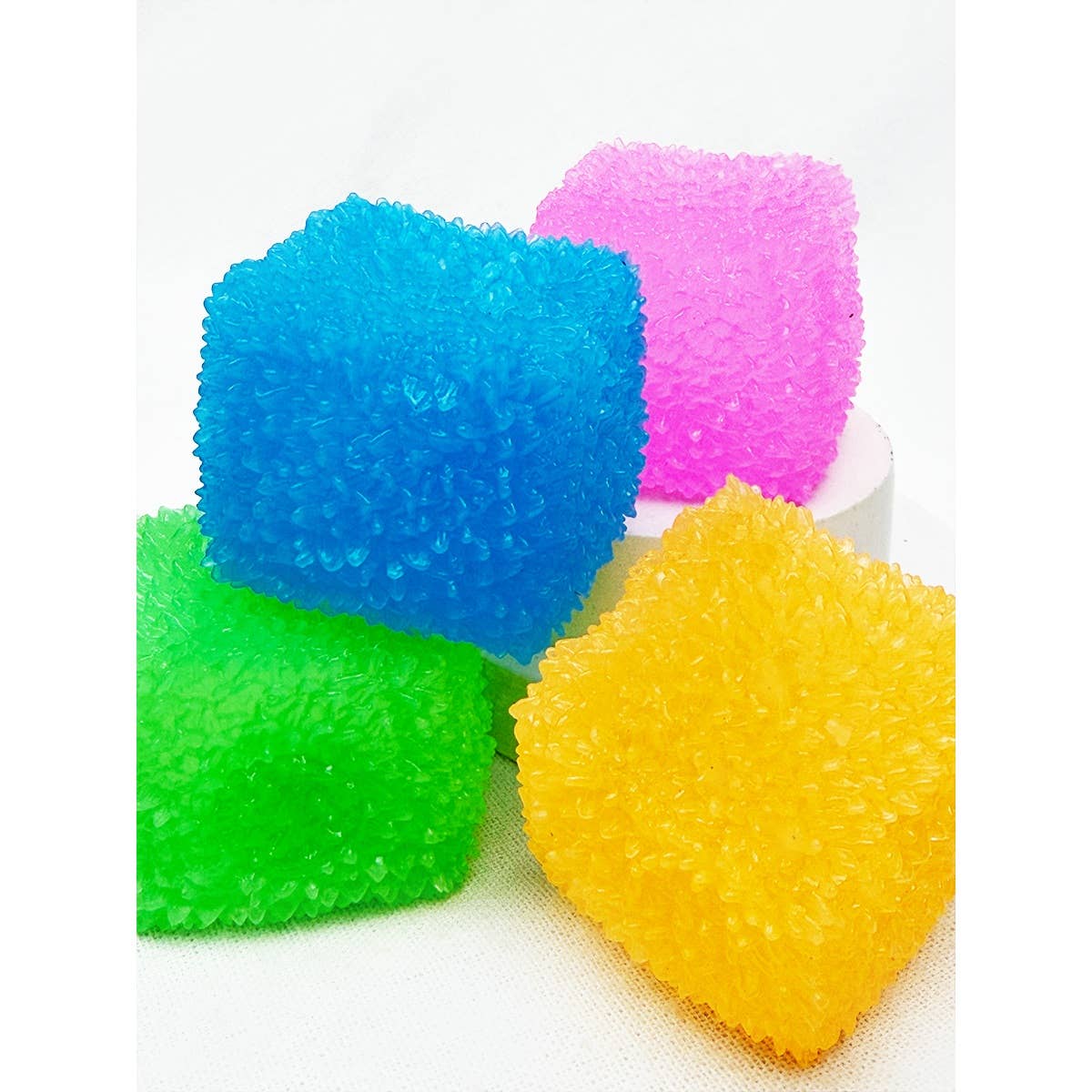 Textured Ice Cube Squishy Toy