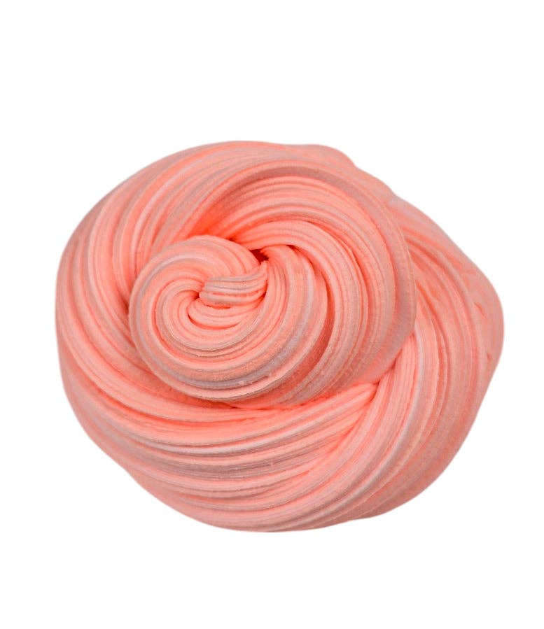 Peachy Cream Snow Butter Slime – Peaches and Cream Scented Slime with Peach Charm – Beginner Friendly Inflatable Slime for Balloon Pops: 8 fl oz