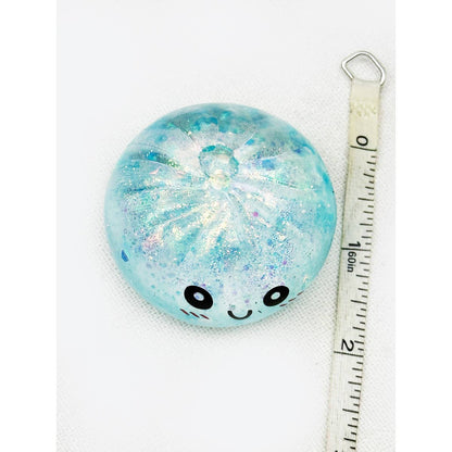 Mini Glitter Dumpling Squishy with Steamer