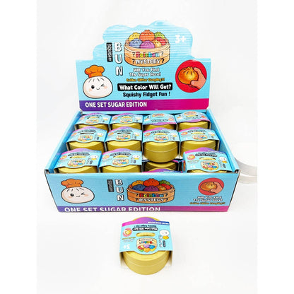 Mini Glitter Dumpling Squishy with Steamer