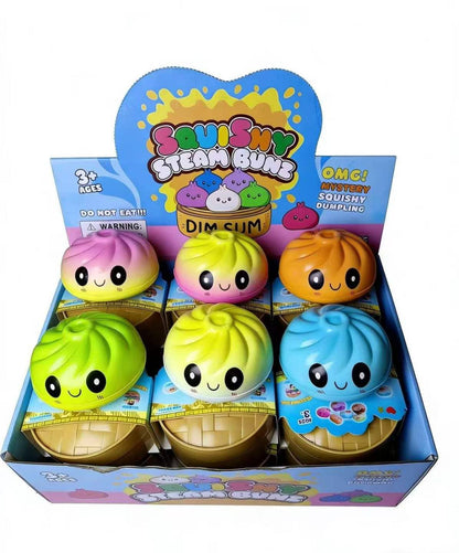 Dumpling Bun Squishy Fidget Toy for Stress Relief (Big Eye)