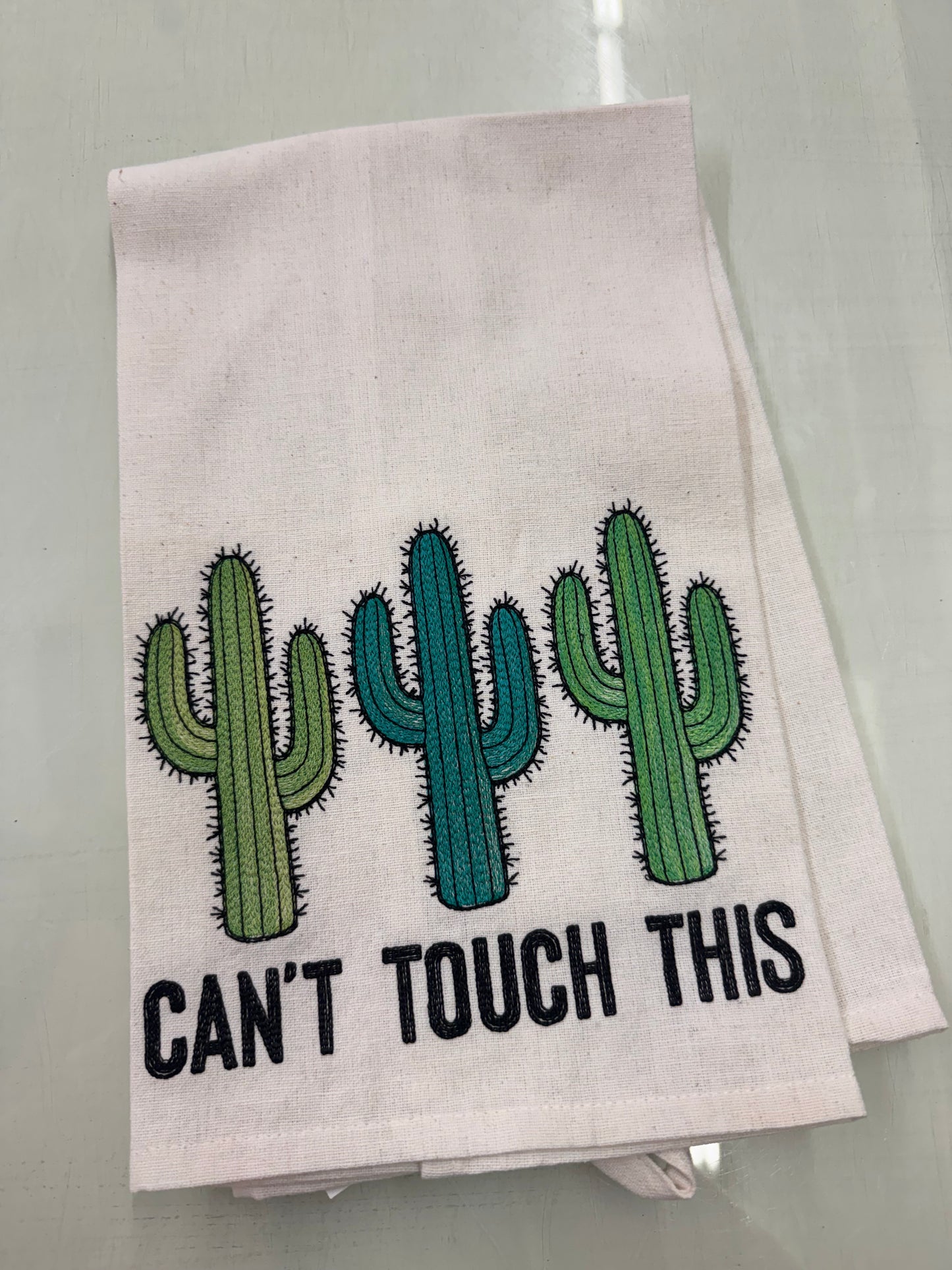 Can’t Touch This Embroidered Kitchen Towels