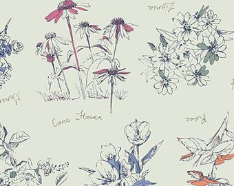 Sketchbook Botanical Innocence by Art Gallery Fabrics
