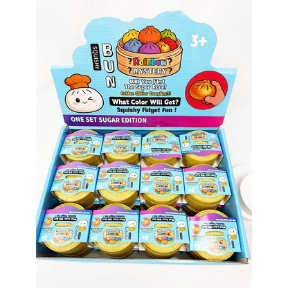 Mini Glitter Dumpling Squishy with Steamer