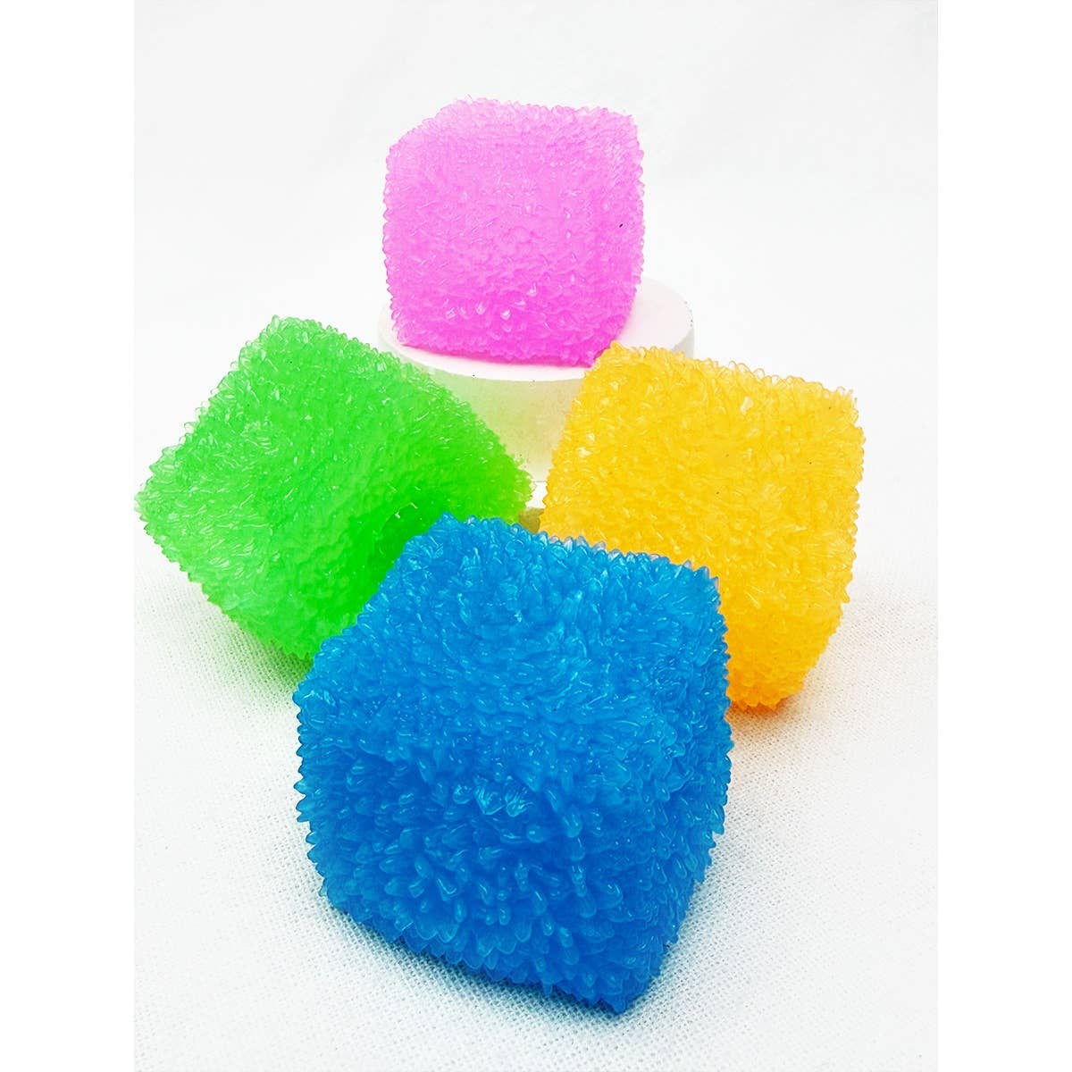 Textured Ice Cube Squishy Toy