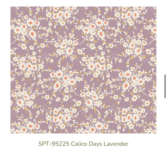 Art Gallery Fabrics – Calico Days Lavender (SPT-95225) – Floral Premium Cotton Fabric