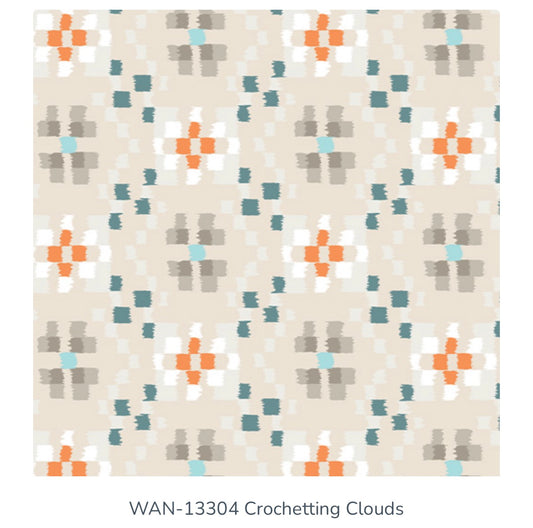 Wanderer April Rhodes crocheting clouds