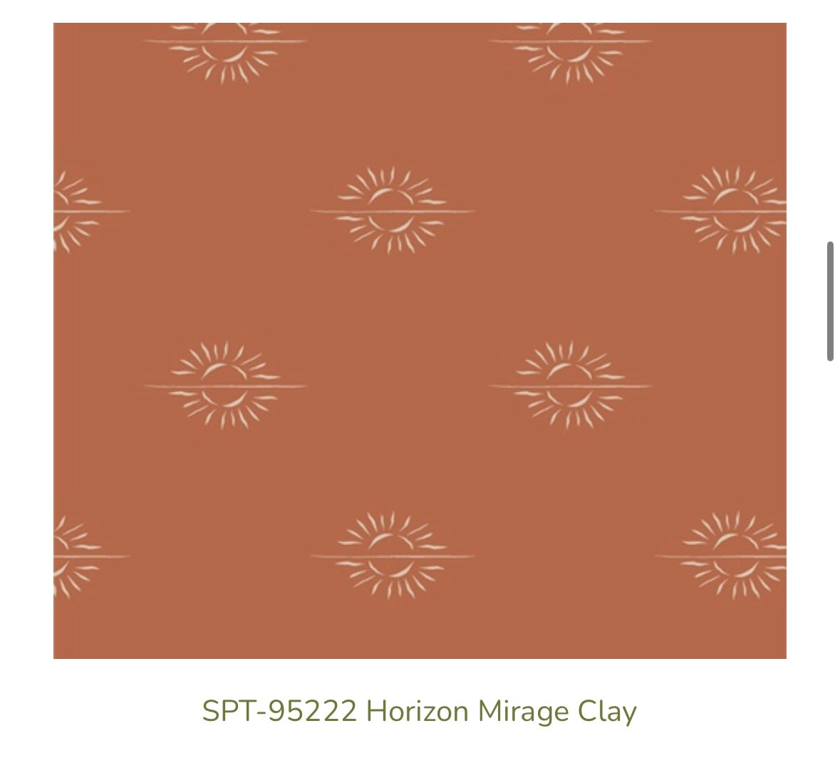 Art Gallery Fabrics – Horizon Mirage Clay (SPT-95222) – Sun Motif Premium Cotton Fabric