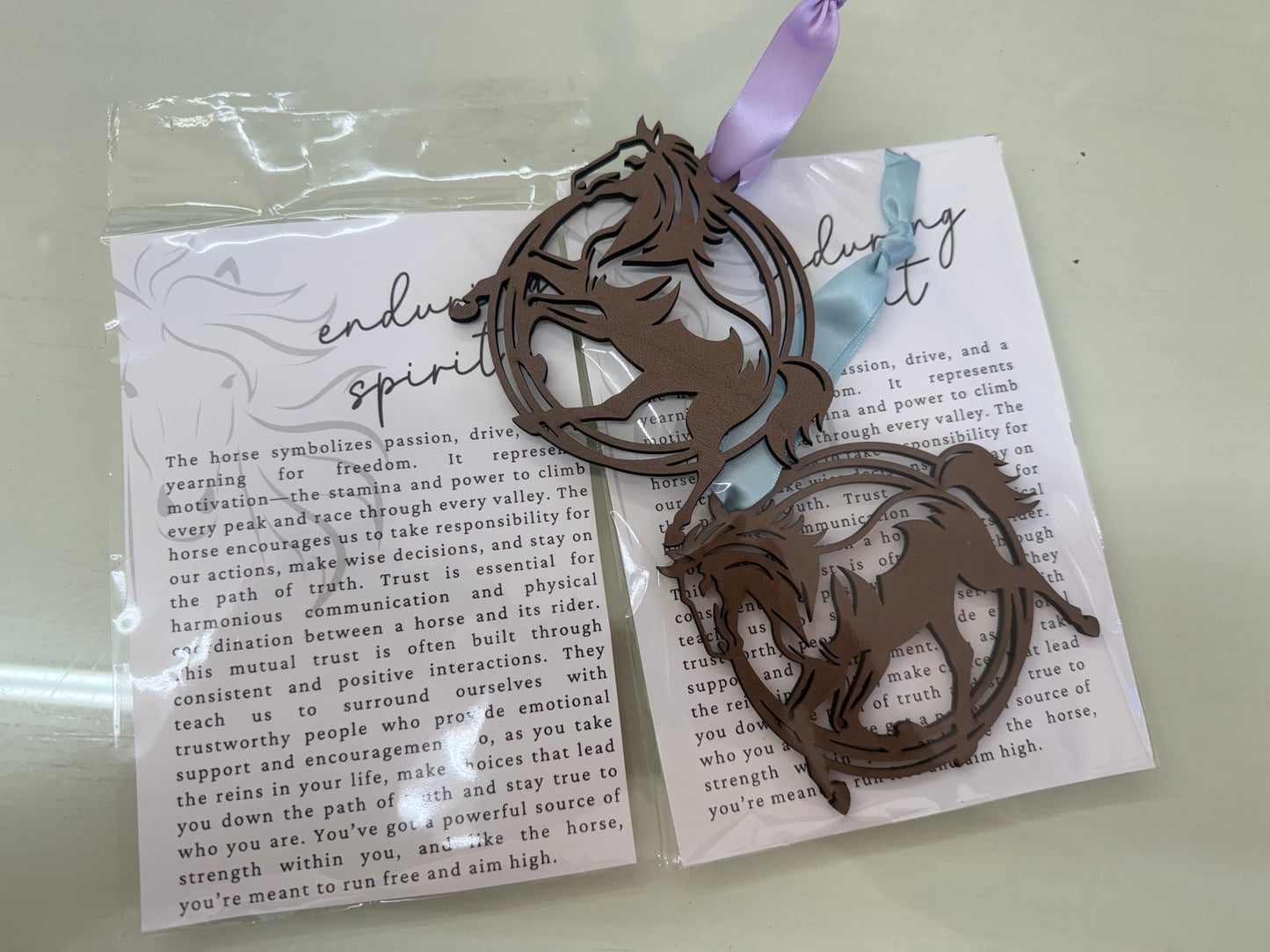 Enduring Spirit Wooden Horse Ornament – Inspirational Gift of Strength & Freedom