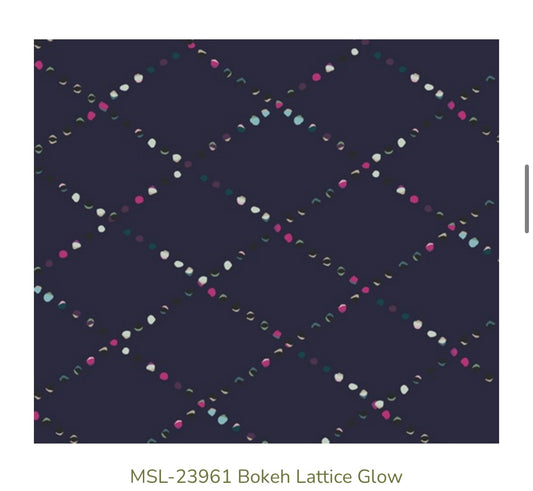 Art Gallery Fabrics – Bokeh Lattice Glow (MSL-23961) – Premium Cotton Blender Fabric