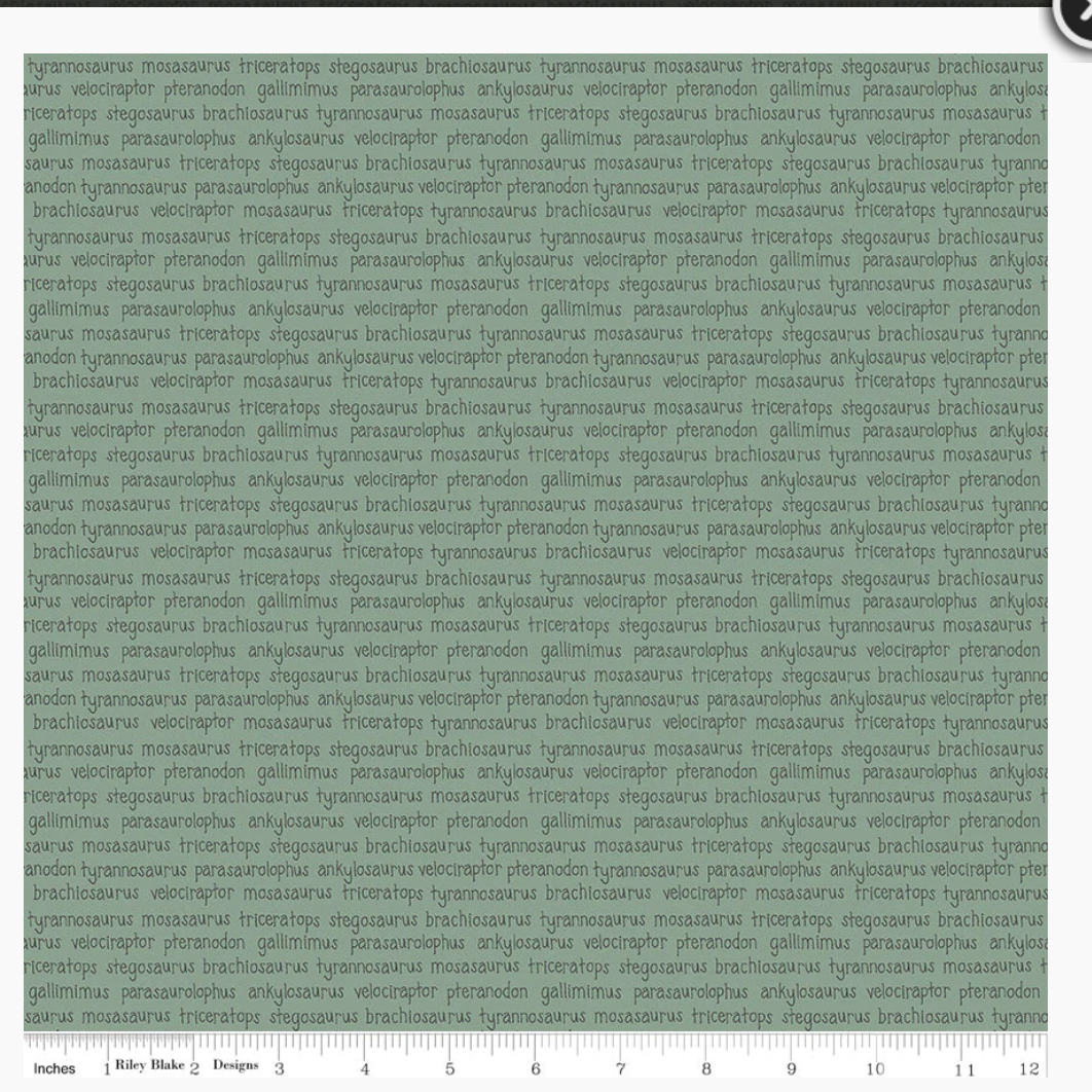 ROAR DINOSAUR NAMES GREEN C12464-GREEN