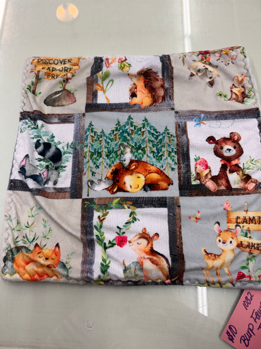 Woodland Burp Cloth – 16 x 16 Inches – Soft Baby Burp Cloth