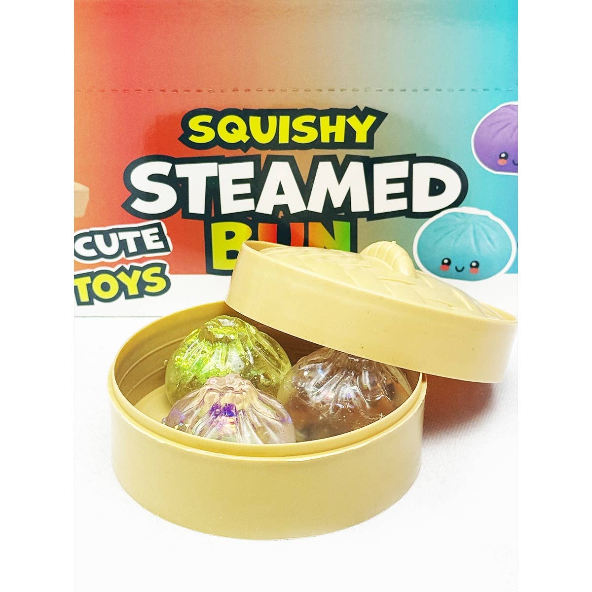 Mystery Mini Trio Dumpling Squishy with Steamer: