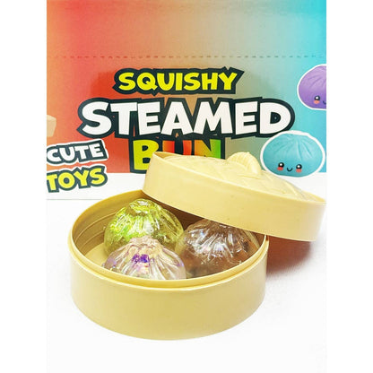 Mystery Mini Trio Dumpling Squishy with Steamer: