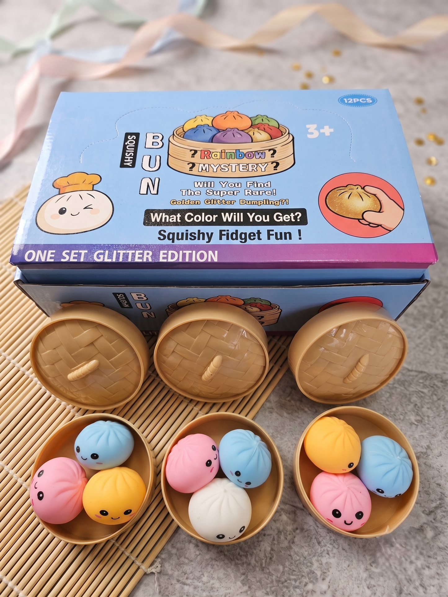 Dumpling Bun Squishy Fidget Toy for Stress Relief