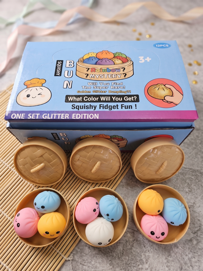 Dumpling Bun Squishy Fidget Toy for Stress Relief