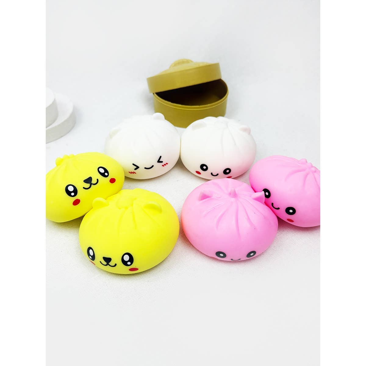 Dumpling Flour Squishy Box with Steamer