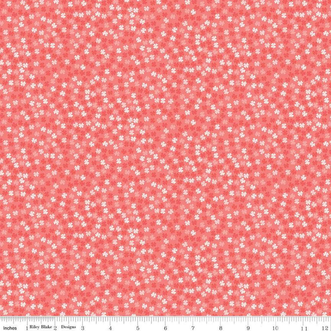 Fable Tiny Blooms Coral by Riley Blake Designs C12716-CORAL