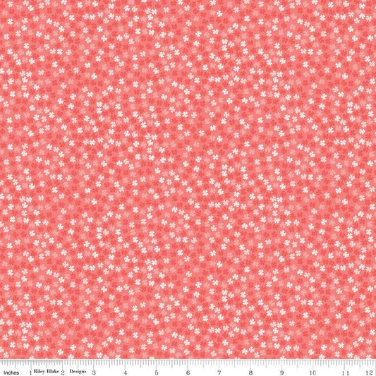 Fable Tiny Blooms Coral by Riley Blake Designs C12716-CORAL