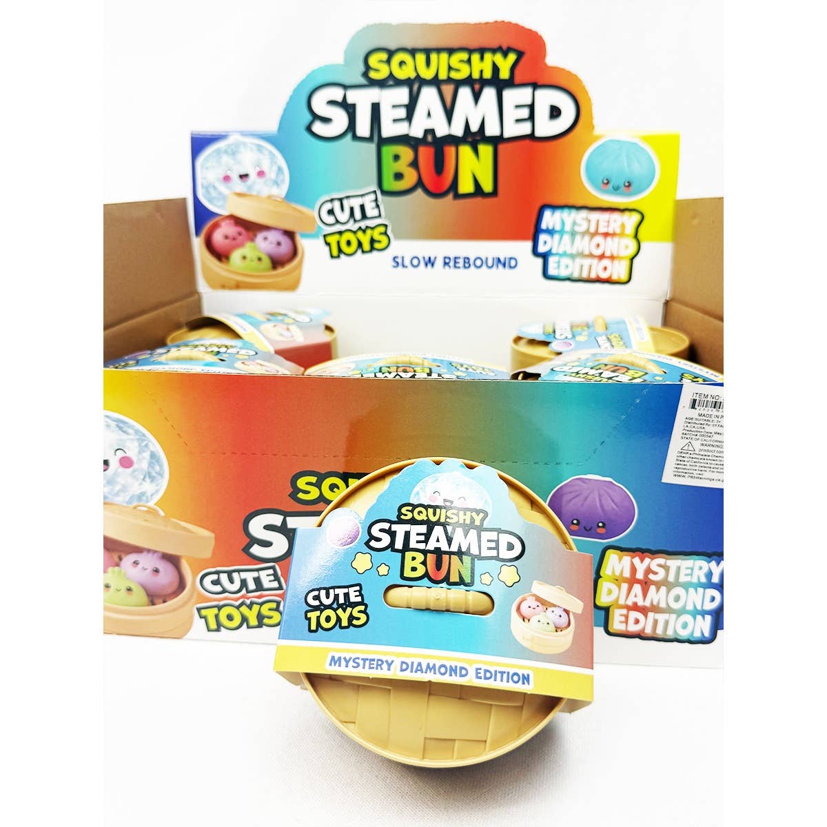 Mystery Mini Trio Dumpling Squishy with Steamer: