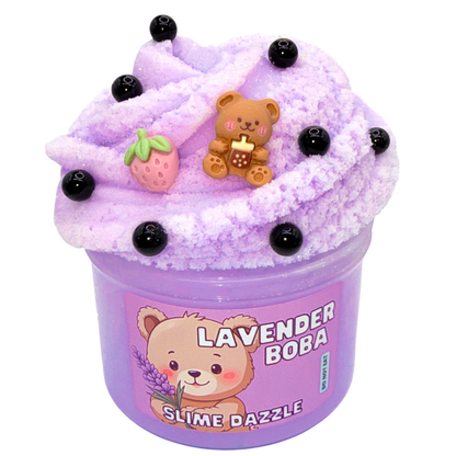 Lavender Bear Cloud Slime 8 Fl Oz Non Sticky Slime Beginner Friendly Made in USA Lavender Scented: 8 FL OZ