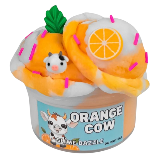 Orange Cow Cloud Slime 8 Fl Oz