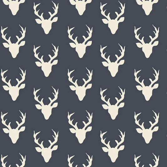 Hello, Bear Tiny Buck Forest Twilight by Bonnie Christine for Art Gallery Fabrics