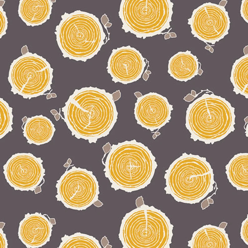 Rooted Midnight from Sweet as Honey by Bonnie Christine for Art Gallery Fabrics