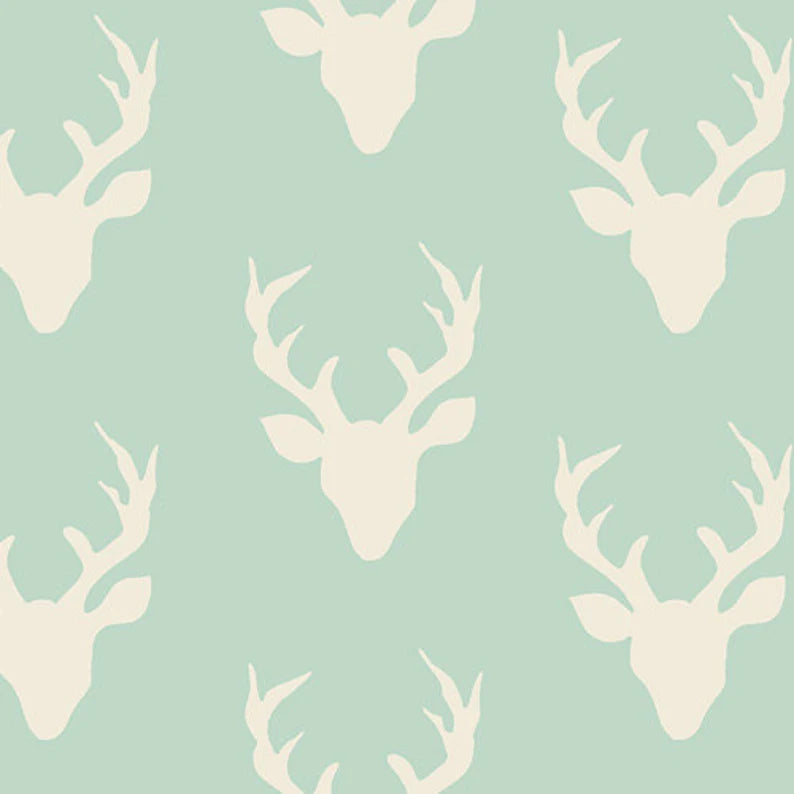 Hello, Bear Buck Forest Mint HBR-4434-1 by Bonnie Christine for Art Gallery Fabrics