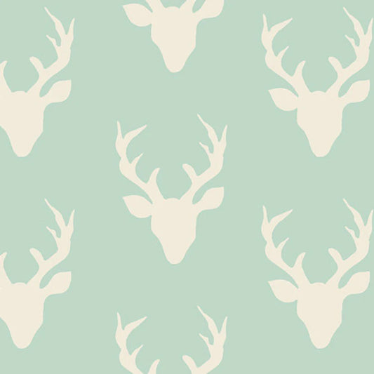 Hello, Bear Buck Forest Mint HBR-4434-1 by Bonnie Christine for Art Gallery Fabrics