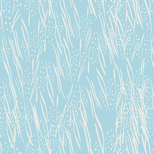 Freshly Cut Line, Blue Line, Art gallery fabric, Meadow Collection