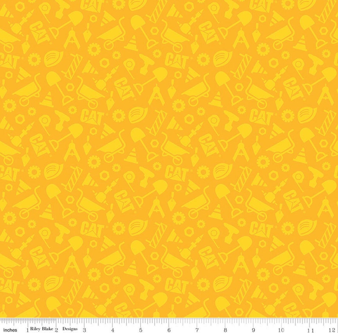 Buildin' Crew Construction Set in Yellow by Riley Blake Designs